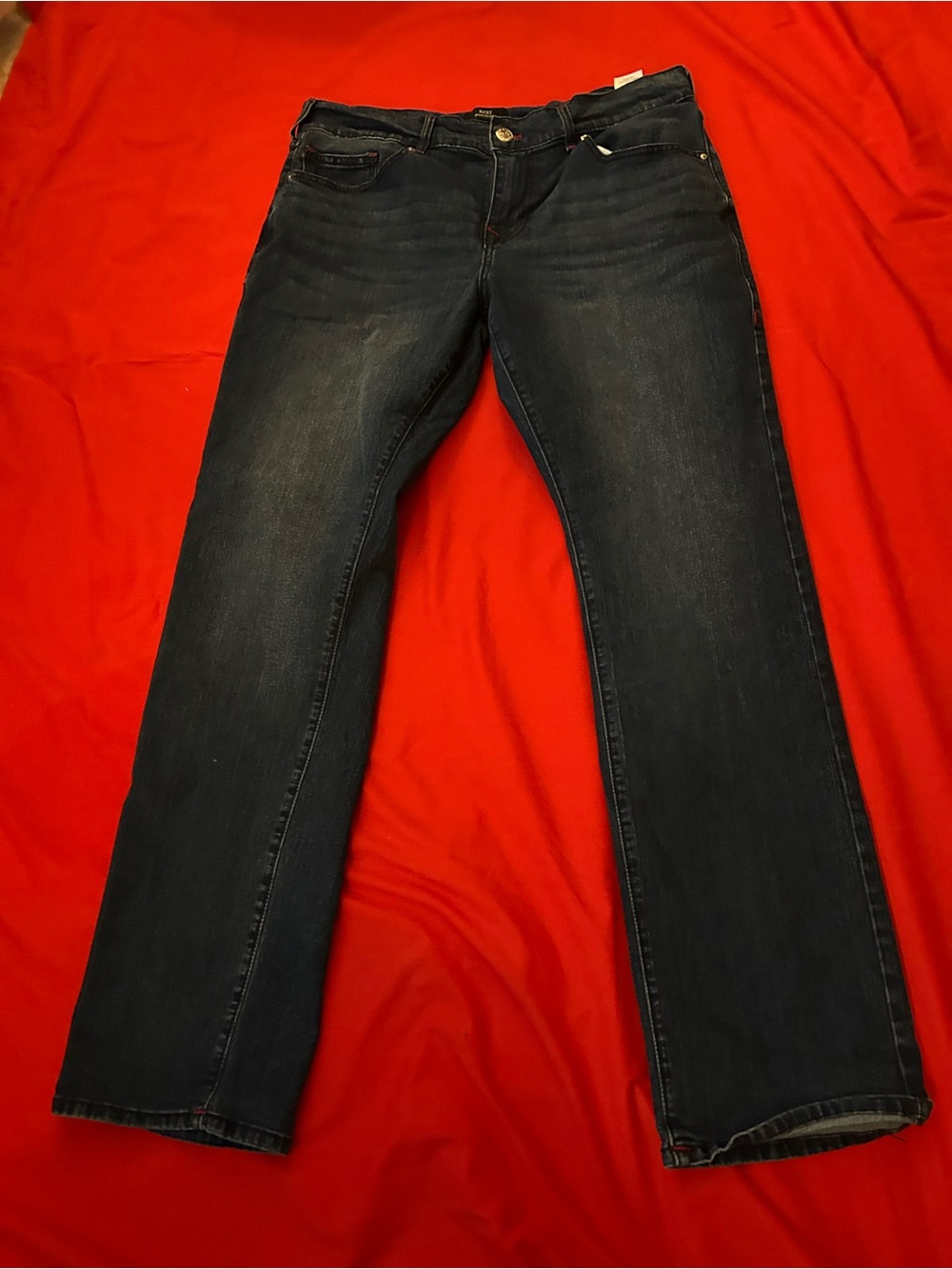 True Religion Men's (Ricky) Jeans in Dark Blue Denim
